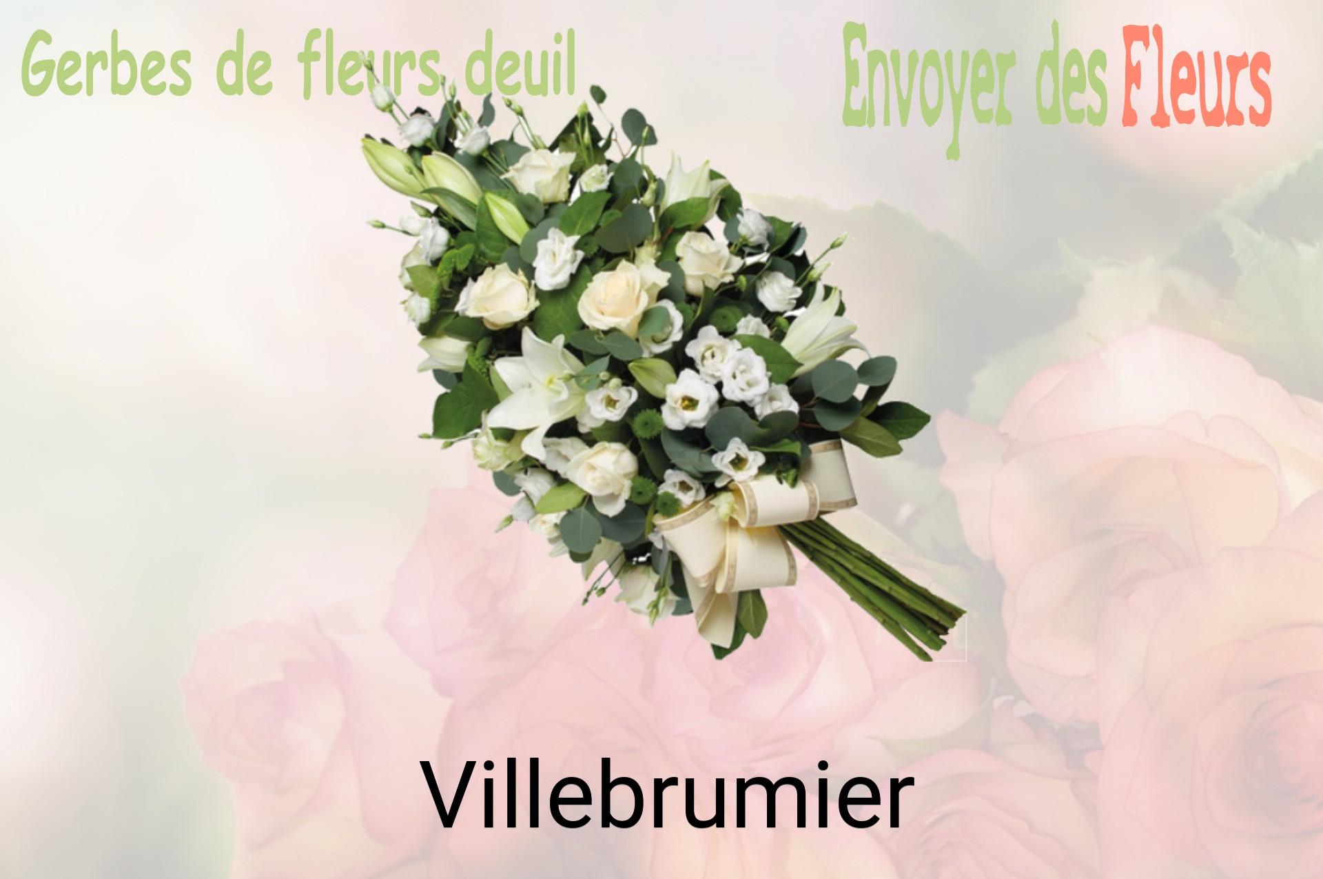 Gerbe de fleurs de deuil livrée à Villebrumier